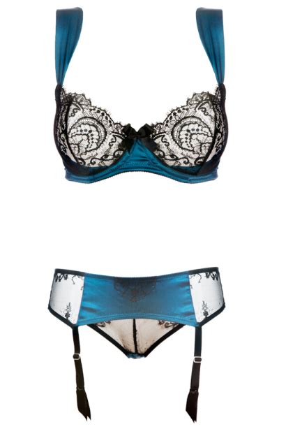 Royal Blue Lingerie Bra Suspender Belt Brief Set Bb Lingerie My Xxx Hot Girl