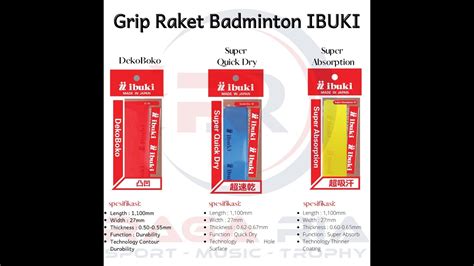 Grip Raket Badminton Ibuki Made In Japan Youtube