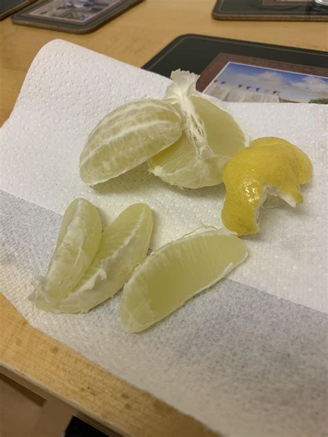 I peeled a lemon because everyone secretly wants to know whats inside