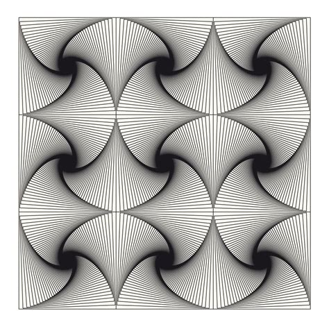 Op Art Nine Squares Twist 2 By Hoppermind Optical Illusions Art Art