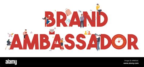 Brand Ambassador Large Text Concept Of Influencers Representing Product