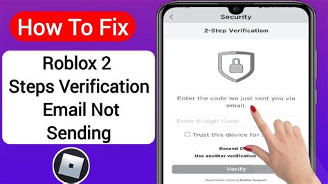 How To Fix Roblox 2 Step Verification Not Sending Email 2023 Roblox