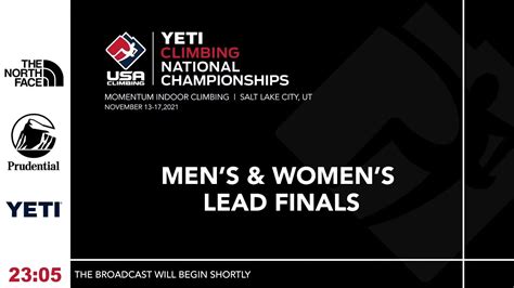 Yeti Climbing National Championships Lead Finals Mens Then Womens