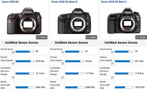 Canon 6d Vs 5d Mark Iii Vs 5d Mark Ii For High Iso Performance ~ A
