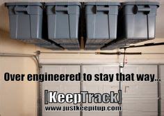 The following are some ideas that you can implement in your garage in order to make the space work for you. 11 Best Widened Garage images | Overhead garage storage, Tote storage, Garage storage solutions