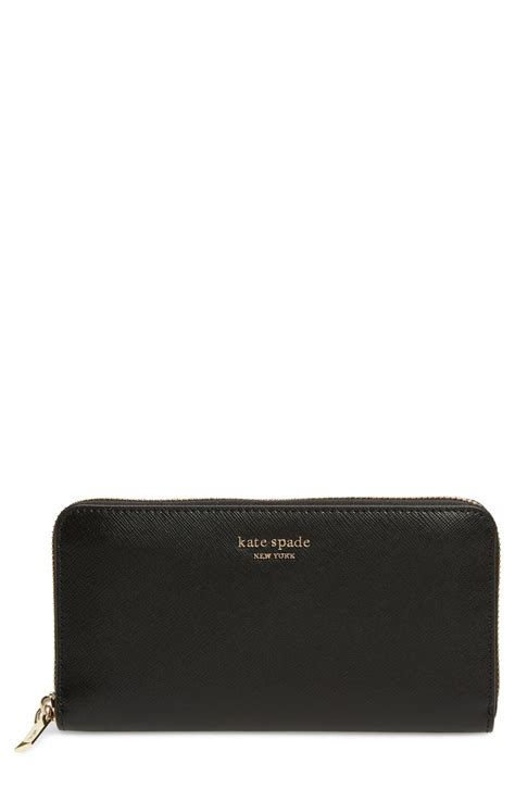 Kate Spade New York Spencer Zip Around Leather Continental Wallet