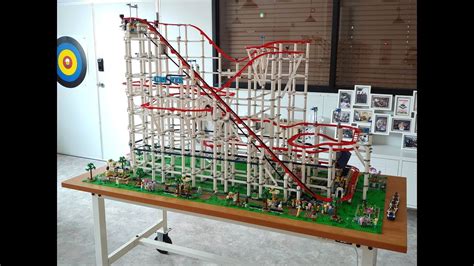 A Large Scale Roller Coaster Using Six 10261 Lego Sets Youtube