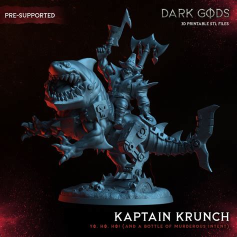 dark gods kaptain krunch etsy