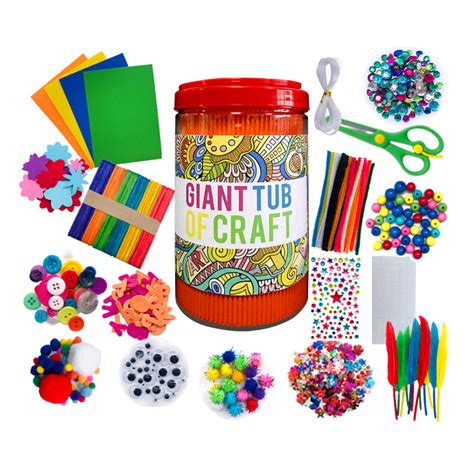 Mega Arts and Crafts Supplies DIY Pipe Cleaners Craft Art Supply Jar ...