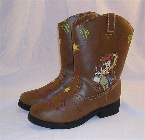 Disney Toy Story Woody Cowboy Boots Child 9t Light Up Pixar Andy