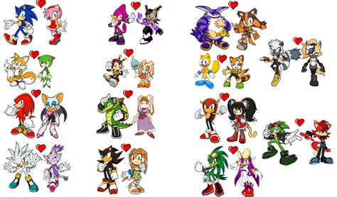 Favorite Sonic Couples Update 2 By Brentvanreeth On Deviantart