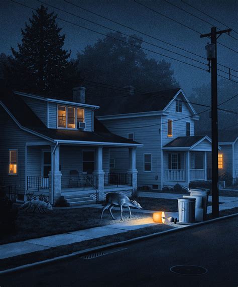 Attachment Nighttime Nostalgia Delightful Paintings By Nicholas Moegly