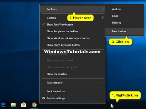 Addremove Quick Launch Toolbar In Windows 10 Consuming Tech