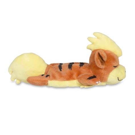 Sleeping Growlithe Kuttari Cutie Plush Pokémon Center Canada Official Site