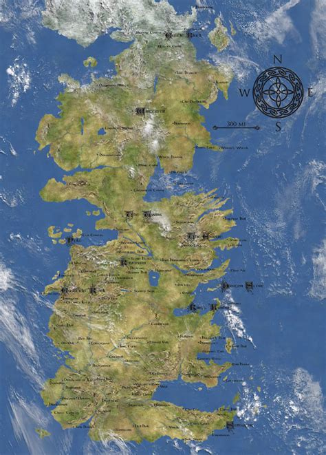 Map Of Westeros Labeled Maps Of The World