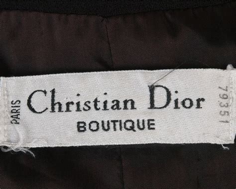 1980s Christian Dior Boutique Paris Jacket No 79351 From Giddy On