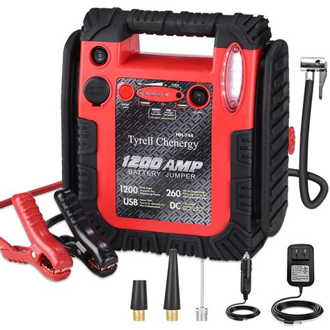 Buy 1200 Amp Jump Starter With Air Compressor Acetek Car Battery Charger 260 Psi Tire Inflator