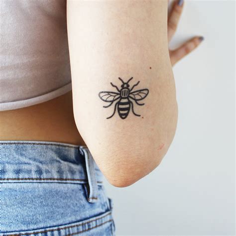Manchester Bee Set Of 2 Tattoo Icon