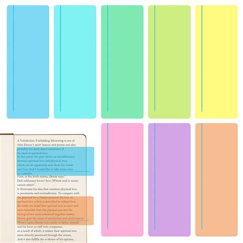 8pcs Dyslexia Overlays Colored Dyslexic Reading Aid Overlays For