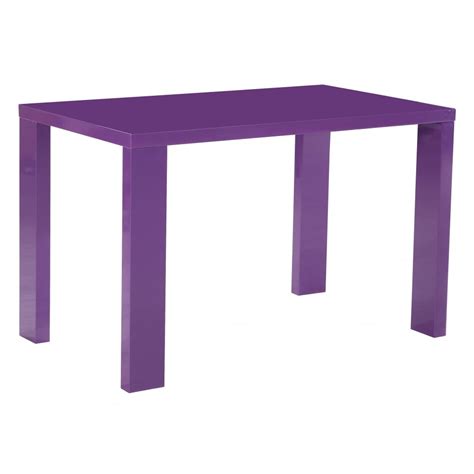 Mfs Furniture Miami Purple High Gloss 120cm Dining Table Mfs