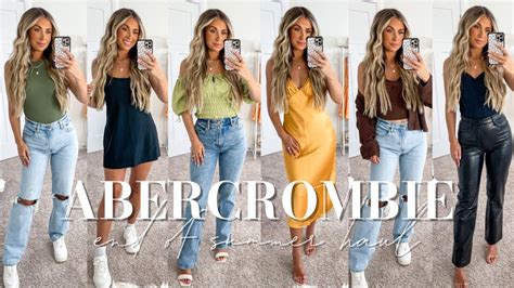 abercrombie try on haul august 2022 youtube