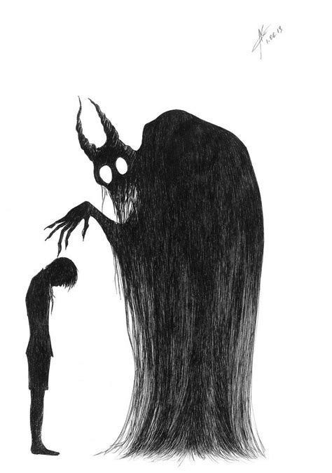 Demon By Littleci Creepy Drawings Dark Art Drawings Pencil Art