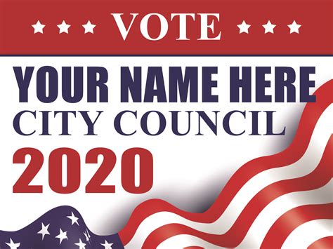 24w X 18h Campaign Sign 1 Around The Town Signs