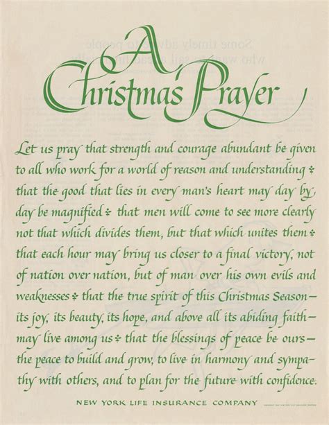 Here are 7 different prayers you can pray at the dinner table. Jeanyee Wong: A Christmas Prayer