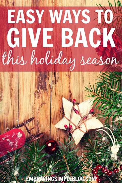 Easy Ways To Give Back This Holiday Season Christina Tiplea
