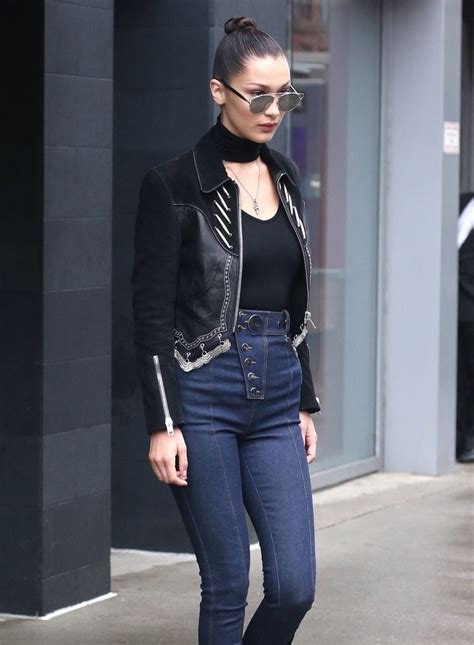 Walking for chanel and givenchy, and as the face of dior, bella hadid is a supermodel in the making. Bella Hadid Steps out in NYC, Wearing Jeans From Hell ...