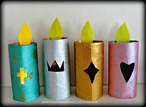 Sun Hats And Wellie Boots Glowing Paper Advent Candles