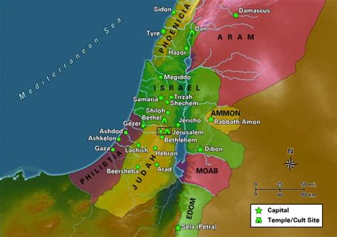 Israel And Judah Map Bible Odyssey
