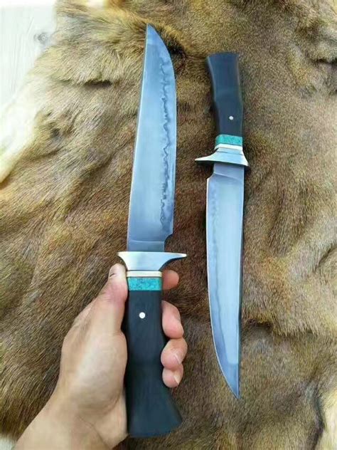 Hand Forged T10 Steel Bowie Knife For Hunting