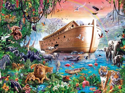 Download Noahs Ark Ready To Sail Into The Stormy Seas