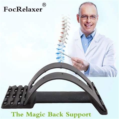 Focrelaxer Back Massage Stretcher Stretching Magic Lumbar Support Waist Neck Relax Mate Device