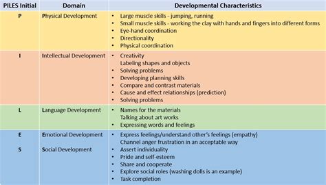 I Need Information On The Different Developmental Domains And How They