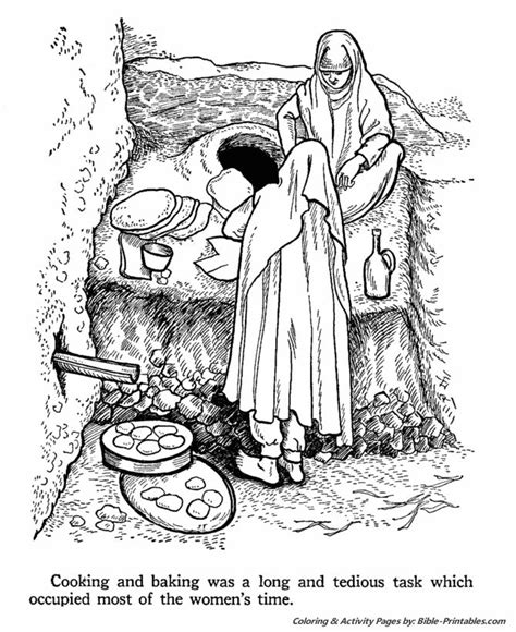 Bible Woman Coloring Page