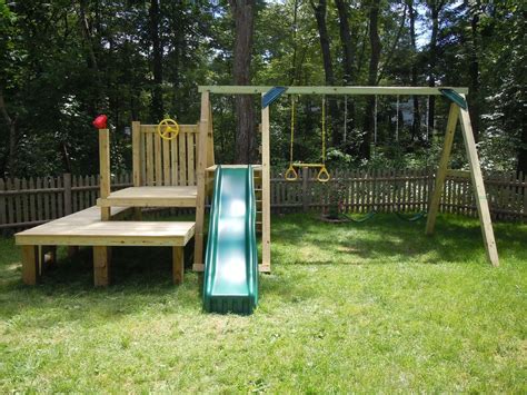 Dollops Of Diane Building Your Own Swing Set Backyard Playground