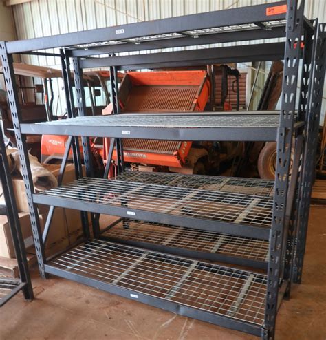 Heavy Duty 4 Shelf Industrial Shelving Unit Metal Frame Approx 5 12