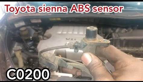 Toyota sienna wheel speed sensor - YouTube