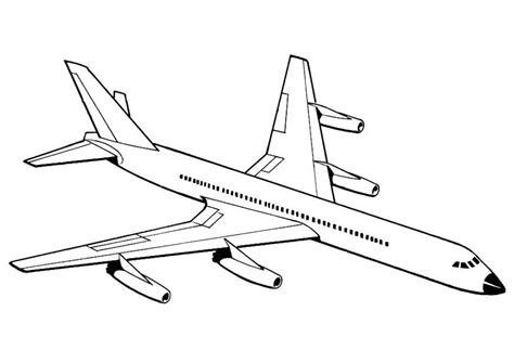 Dibujo para colorear avión - Dibujos Para Imprimir Gratis - Img 18885