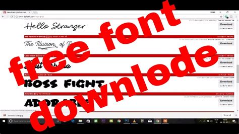 How To Download Free Font Styles Most Popular Fonts Youtube