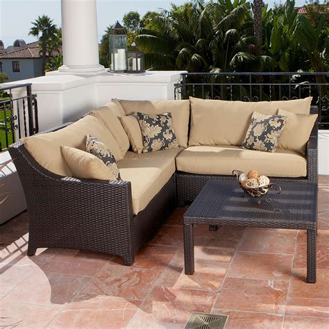 Tidyard 4 piece garden lounge set with cushions corner sofa set outdoor dining rattan sofa sets garden furniture pallets fsc wood green type a 171 69 171. Trade Assurance comfortable outdoor furniture patio table set rattan corner sofa on sale-in ...
