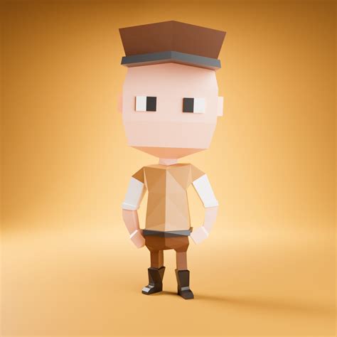 Artstation Low Poly Rigged 3d Character 3d Model Game Assets