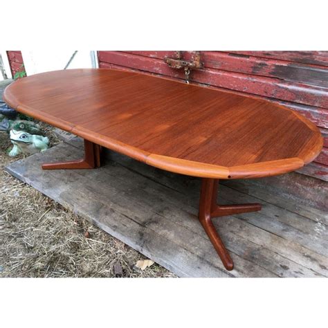 Then, i found these vintage then, i found these vintage danish chairs i love (thinking about reupholstering with different fabric), but i don't want to go full danish modern with. Danish Modern Teak 48" Round Pedestal Dining Table & 2 ...