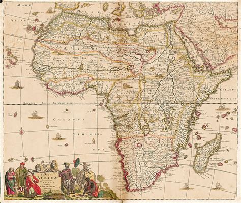 Afrika 1698 Reprint Historische Landkarten Historical Maps