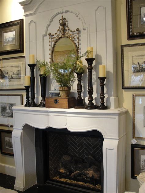 The fireplace hearth then and now. Secrets for a Sensational Summer Mantel - Nell Hills