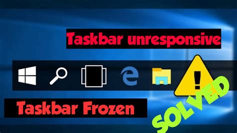 How To Fix Taskbar Unresponsive Not Loading Frozen Or Not Working In
