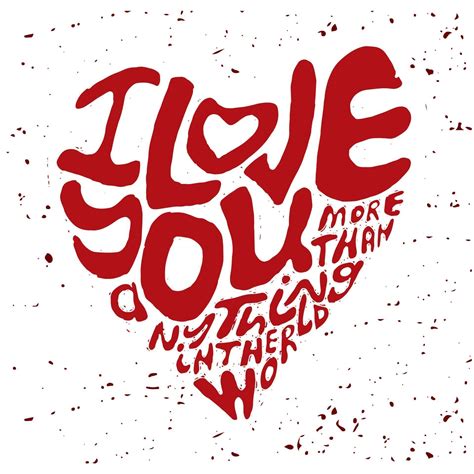 Lettering I Love You Red 2298119 Vector Art At Vecteezy