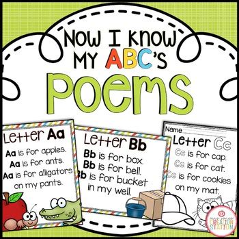 Subscribe via email for freebies and updates. Alphabet Poems {Now I Know My ABC's Series} by Mrs Jones ...